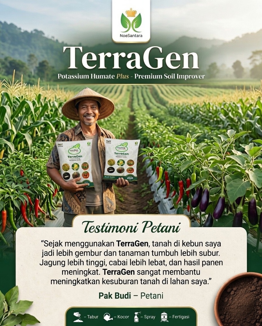 Petani memegang TerraGen